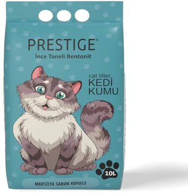 Prestige Katzenstreu - Geruchsneutralisierende Klumpstreu für Katzen - Staubfreies Katzenstreu - Natürlich & Unbeduftet - Mehrkatzenformel - Geringe Verfolgung (Marseille-Seifenduft, 10 l)