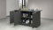 Dmora - Îlot de Cuisine Patrizio, Armoire Polyvalente, Meuble de kitchenette, Table auxiliaire, 100% Made in Italy, 155x90h90 cm, Anthracite et Ardoise