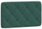 vidaXL Kissen für Kopfteil, Wandpolster Polsterpaneel Bettkopfteil, Rückenkissen Polsterkopfteil Wandkissen Schlafzimmer, Dunkelgrün 90cm Samt