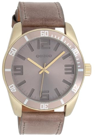 Oozoo Unisex Armbanduhr Vintage Series Analog Leder braun UOC5743A Analoguhr