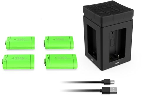 Paquete de batería Recargable para Xbox Series X/S Controlador Cargador rápido USB-C para Base de carga para Xbox One X / S / para Xbox One juegos