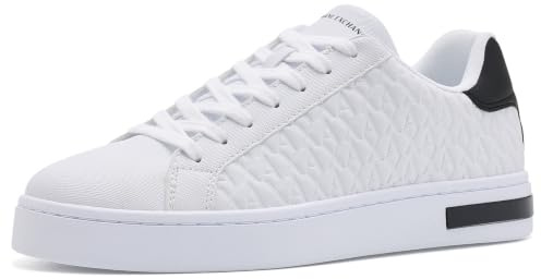 Armani Exchange Weiße Turnschuhe mit Monogramm