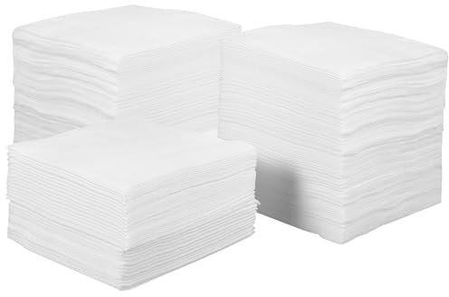 Mobestech Tampons Démaquillants Visage 400 Pcs 10x10 Cm Non Tissés Doux Absorbants Pour Nettoyage Peau Sensible Usage Quotidien