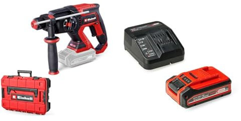 Einhell Professional Akku-Bohrhammer TP-HD 18/22 D Li BL Power X-Change (18 V, Brushless, 2,3 J, SDS-plus, 22 mm Bohrleistung in Beton, D-Handgriff, Koffer, inkl. 4,0 Ah PLUS Akku)