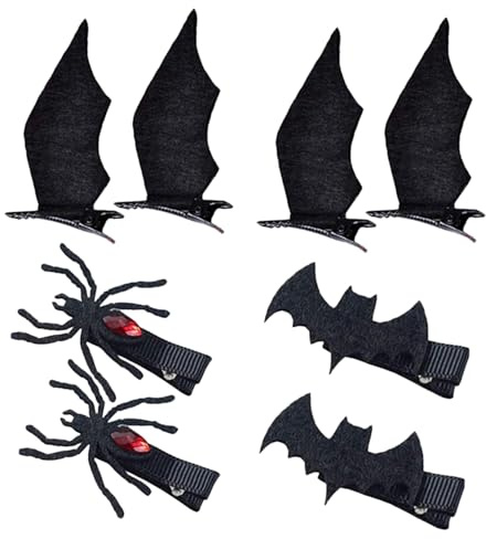 FRCOLOR Halloween Haarspange Set Mit Teufelshut Fledermaus Und Spinne Für Kinder Kostüm Zubehör Haarschmuck 2.3 X 2 X 0.4 Zoll