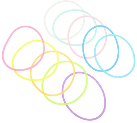 30 braccialetti in silicone per capelli luminescenti in silicone elastico accessorio per occasioni speciali e uso quotidiano