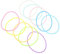 30 braccialetti in silicone per capelli luminescenti in silicone elastico accessorio per occasioni speciali e uso quotidiano