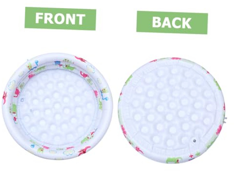 Abaodam Piscine Gonflable Ronde avec Pompe pour Garçon Fille et Garçon Fille Petite Piscine Gonflable pour Maison