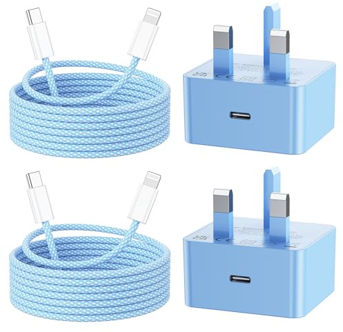 Fast Charge for iPhone 14 13, 2Pack PD 25W Fast Apple Charger Cable 2M, iPhone Fast Charger Plug with USB C To Lightning Cable [ MFi Certified] for iPhone 14 13 12 11 Pro Max XS XR X 9, iPad and iPod