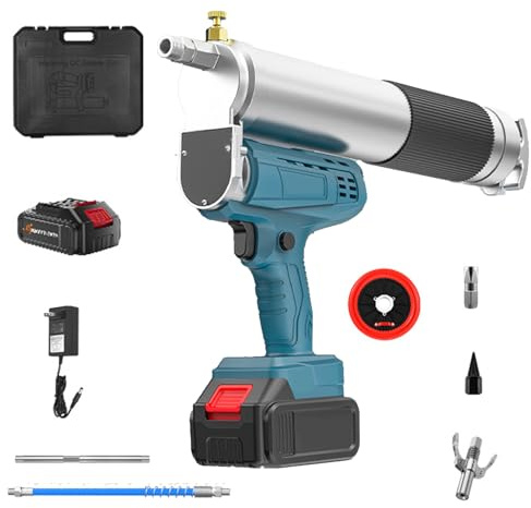 IDAMAKON Akku Fettpresse für Makita 18V,5 oz/min 12000 PSI Batteriebetrieben Elektrische Fettpresse mit Batterien für Traktoren,LKWs und Maschinen,Schnurlose Elektrische Hochdruck-Fettpresse