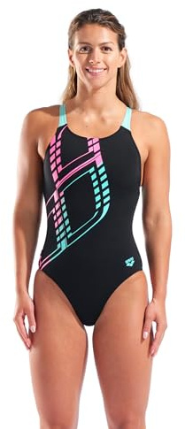 ARENA Badeanzug Damen Graphic Swimmsuit Swim Pro
