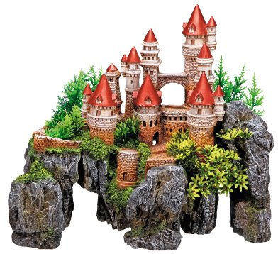 Nobby Aqua Ornaments SCHLOSS mit Pflanzen, 37 x 20,5 x 31,5 cm, 1 Stück