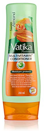 Vatika Naturals Sweet Mandel feuchtigkeitsspendende Pflegespülung für trockenes/krauses/grobes Haar, 200 ml