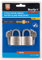 Fort Knox 77003 40 mm Satin Finish Keyed Alike Padlocks (2-Piece), Gold