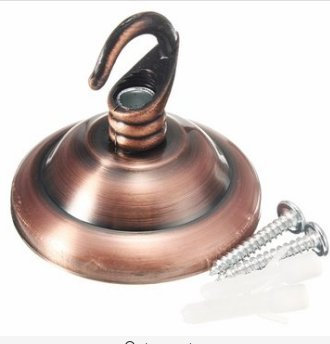 MASUNN Vintage Decke Rose Haken Platte Halter Für Leuchte Kronleuchter Lampe - Rot