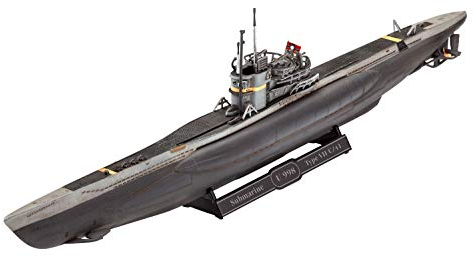 Revell Modellbausatz U-Boot Typ VII C/41 - Maßstab 1:350 - Detailreiche Nachbildung - Variantenreiche Abziehbilder für U998 und U1004