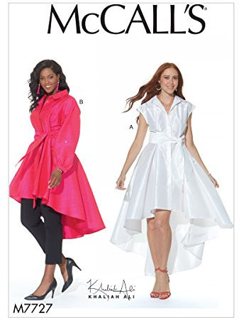 Mccall's Patterns Misses/Women's Dress/Tunic and Sash Sewing Pattern, Tissue, Multi-Colour, 17 x 0.5 x 0.07 cm, M7727RR0