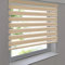 Doppelrollo Premium 70 x 130 cm beige - Duorollo Vario Seitenzug zum Anschrauben freihängend für Wandmontage und Deckenmontage - inkl. Metallträger