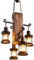 E27 Retro Pendelleuchte Holz Hängende Lampe Vintage Industrielle Hängeleuchte kreative antike Loft Pendellampe Persönlichkeit Esszimmer Kronleuchter Höhenverstellbar Eisen Glas Wohnzimmer Bar Lampe …