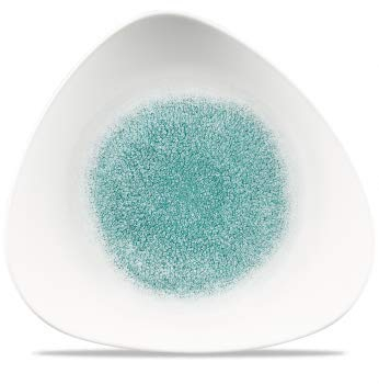 Churchill Stonecast -Triangle Plate Teller- Durchmesser: Ø31,1cm, Farbe wählbar (Raku Jade Green)