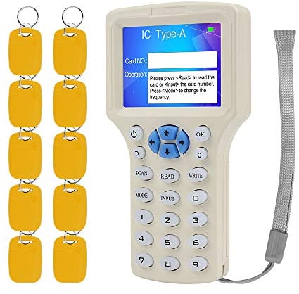 KDL RFID Smart Card Reader Writer NFC 13,56-MHz-Kopierer 125-kHz-Duplikator Mehrfrequenz-Decodierungssoftware USB-Unterstützung mit beschreibbaren 125 kHz / 13,56 MHz Zweifrequenz-Schlüsselanhängern