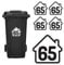 Personalised Dustbin Sticker Pack of 4 (140 x 150mm) Waterproof Multicolour Bin Sticker with House Design & Number Stickers Limited #PBN09