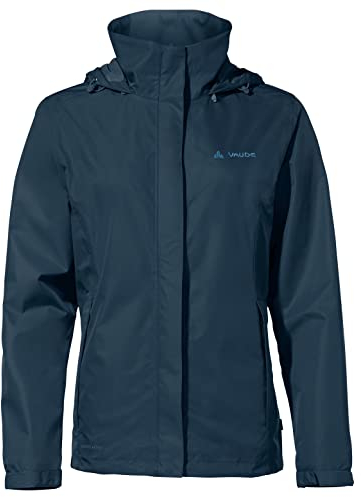 VAUDE Damen Women's Escape Light Jacket Regenjacke, Dark Sea, 44 EU