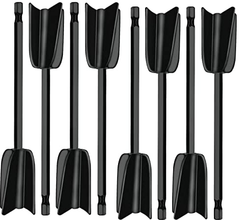 ISWUJIA Epoxidharz Rührer 8 Stück, Epoxidharz Mischpaddel für 1/4 Bohrer, Farbrührer, Rührstab Bohrmaschine, Quirl, Epoxidharz Zubehör, wiederverwendbarer Farbmischer zum Mischen von Epoxid Farbe