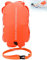 Schwimmboje, Schwimmwagen im Freien, Aufblasbare Schwimmen Boje, Swim Bubble, Hoch sichtbare Schwimmblase-Sicherheitsboje für Triathleten Kajaker Schnorcheler Schwimmen Training Racing (orange)