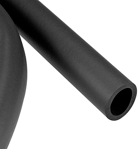 YOKIVE Schaumstoff Schläuche Gummi Isolierung Rohr Abdeckung| Handgriff Griffschutz Gut für Fitnessstudio Ausstattung Kupfer Leitung (Schwarz 25mm ID 35mm AD 2m)
