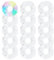 Kavya Weiße Haargummis Mädchen Satin Haargummi Scrunchies Baumwolle Zopfgummis Dame Haargummis Weiß Tie Dye Hair Ties Geeignet Thin and Thick Curls Elastische Haarschmuck 15 Pcs