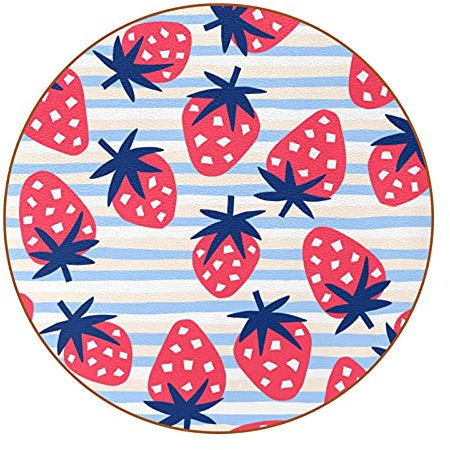 Untersetzer für Getränke, 6 Stück, Tischschutzmatte für Weingläser, Tassen und Tassen, wiederverwendbar, für Büro, Küche, Bar, 10,9 cm, Rosa