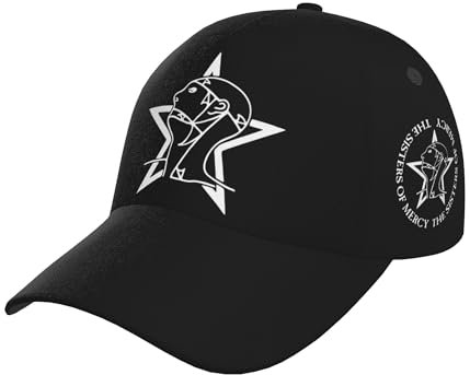 Sisters Rock Band Mercy Baseballkappe, Unisex, stilvoll, gebogene Krempe, lässiger Sonnenblende, Snapback, 3D-Druck, Sommerhüte, Hip-Hop-Kappe, Trucker-Mütze für Männer und Frauen, Geschenke, Sisters