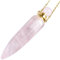mookaitedecor Crystal Perfume Bottle Necklace for Women Men Pink Rose Quartz Necklace Healing Crystal Point Pendant Necklace Perfume Pendant Essential Oil Diffuser Pendant Aromatherapy Necklace