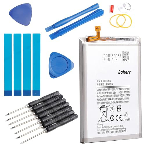 PONDWAY 4000 mAh Ersatzakku kompatibel mit Samsung Galaxy 4G A51 SM-A515F SM-A515F/DS SM-A515U SM-A515F/DST SM-A515F/N EB-BA515ABY mit Ersatzset 3,85 V 15,4 Wh Batterie