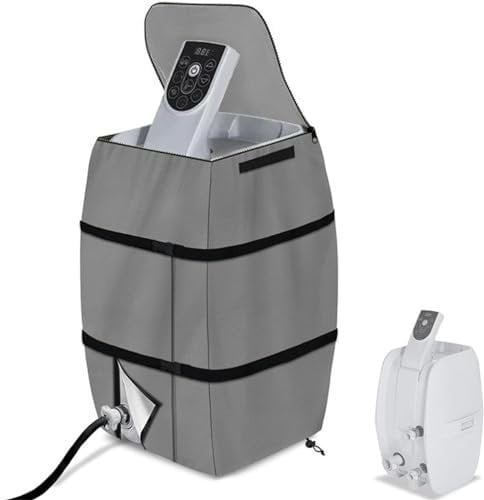 Spa-Heizungs Pumpenabdeckung, Isolierte Pumpen Abdeckung, Staubdichte Heizungspumpen-Schutzhülle für die Meisten Warmwasserbereiter (Grau)
