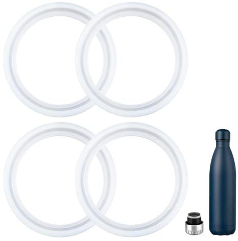 Prurex 4 Pack Water Bottle Gaskets Replacement Silicone Sealing Rings for Cola Shape Water Bottle Lid,BPA -Free