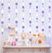 MIAHART 52 Feet Circle Dots Garland Lavender Paper Garland for Birthday Bridal Wedding Baby Shower Christmas Valentine Day Lilac Theme Party Decorations (Purple White)