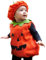 Baby Halloween Kostüm mit Hut Kleinkind Strampler Halloweenpumpkine Autumn Jumpsuit Carnival Neugeborene Overall Lässig Warm Onesie Orange Lustig Kostüme Cute Karnevalskostüm Babykostüm Outfit