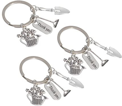 TINEASUR Llaveros Creativos De Metal 3pcs Set Decoración Para Coche Casa Puerta