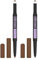 Maybelline New York Express Brow Satin Duo Augenbrauenstift und -puder in Nr. 02 Medium Brown, mittelbraun (Packung mit 2)