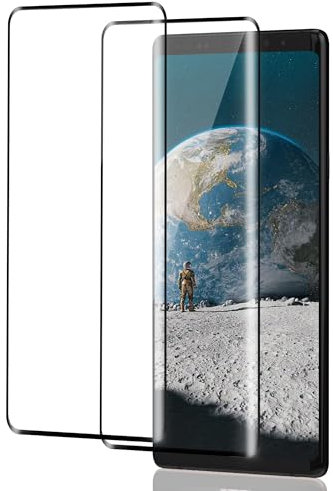 ICESPRING für Panzerglas für Samsung Galaxy Note 9 Schutzfolie, 2 Stück Fingerabdruck-ID-Kompatibe Panzerfolie für Samsung Note 9 Schutzfolie, 9H Härte Schutzglas für Galaxy Note 9 Panzer Schutz Glas