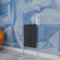 Central Heating Radiator,600x408mm Anthracite Horizontal Flat Single Panel Column Energy-efficient for Morden Multi-Scene