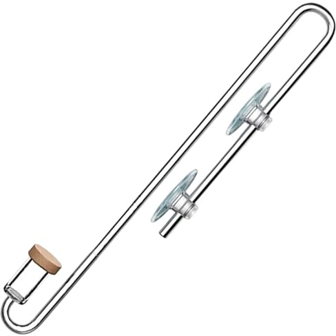 gsgfuis Aquarium CO2 Diffusor, Hängender CO2 Diffusor aus Acryl, Feiner Zerstäuber für Aquarium Pflanzen (Größe S)