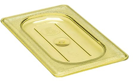 Cambro Bernsteinfarbene Abdeckung für H-Pfanne, 1/9 Größe, ohne Griff