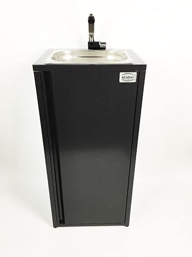 Mobiles Handwaschbecken Waschbecken Verkaufsstand Warmwasser Kaltwasser Lmhv Neu Anthrazit (ad-ideen)
