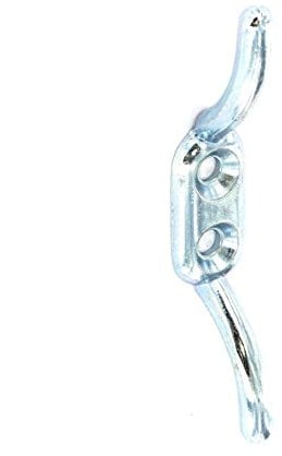 Washing Line Cleat Hook Silver - 110mm / 4.5