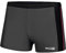 Aqua Speed Jason Costume da Bagno Corto Elastico para Uomo | Calzoncini da Bagno | UV-Protection | 18 Grigio - Nero - Rosso Tubazioni | Taglia: M