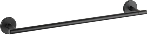 Delta Towel Rack | 18 Inch Matte Black Towel Bar for Bathroom, Kitchen | Trinsic Accessories