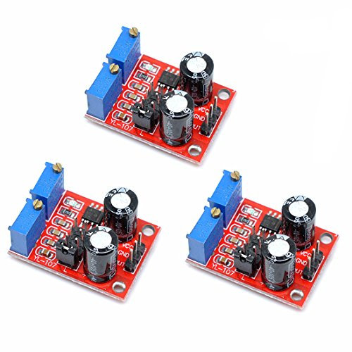 Oiyagai 3Pcs Generador de Señal de Onda Cuadrada, Módulo Ajustable de Frecuencia y Ciclo de Trabajo NE555 Pulse